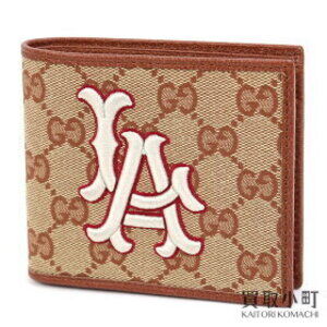 Gucci Los Angeles Dodgers Patch GG Wallet Bifold Embroidery